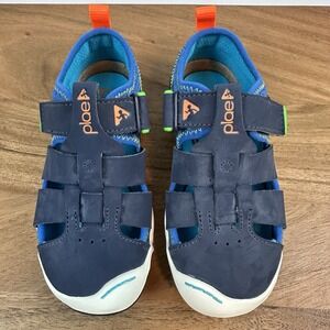New‎ NIB Little Kids Plae Sam 2.0 Navy Athletic Casual Sandals Shoes Size 11 C